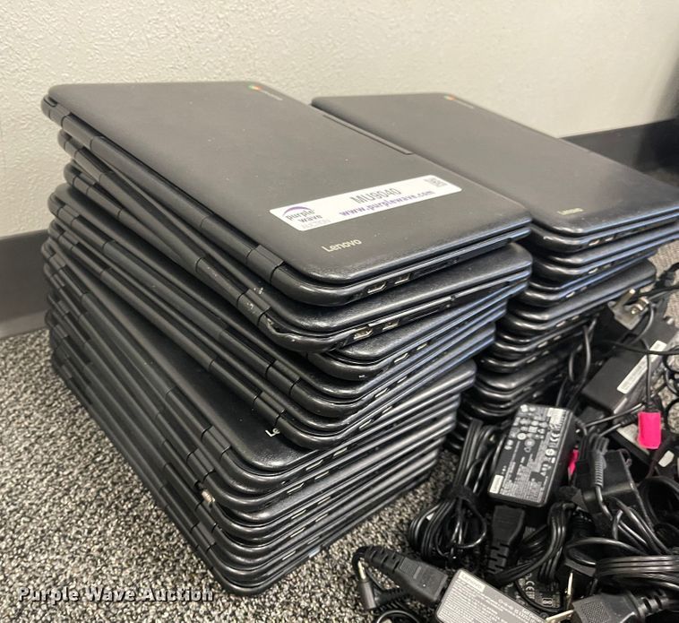 image for item MU9040 (20) Lenovo Chromebook laptops