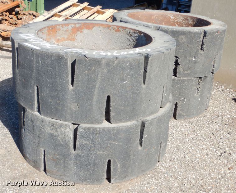 image for item MX9994 (4) solid tires and wheels