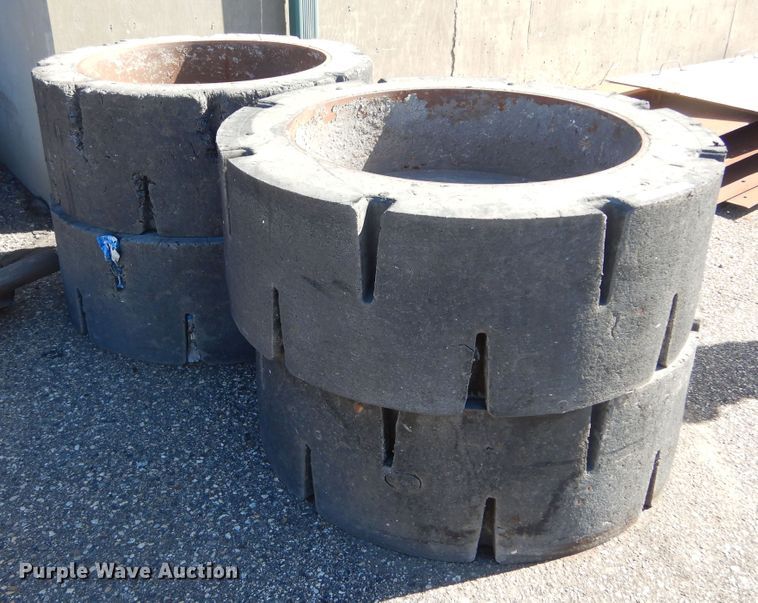 image for item MX9994 (4) solid tires and wheels