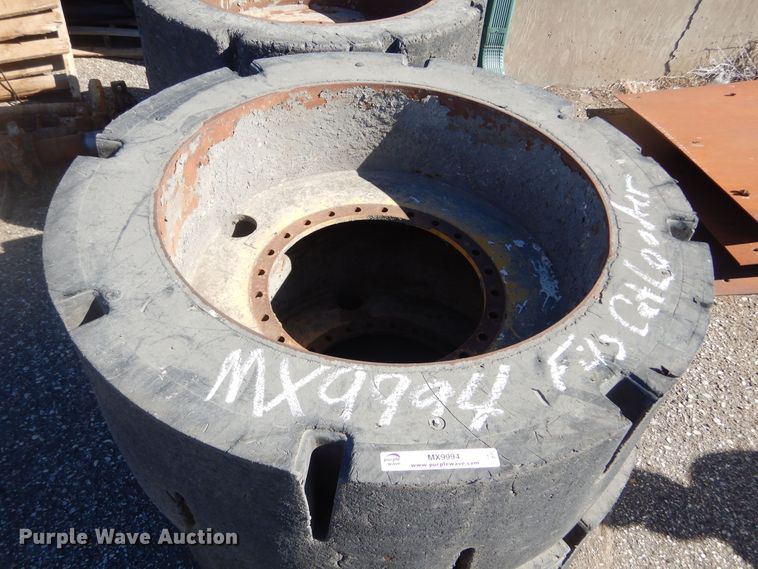 image for item MX9994 (4) solid tires and wheels