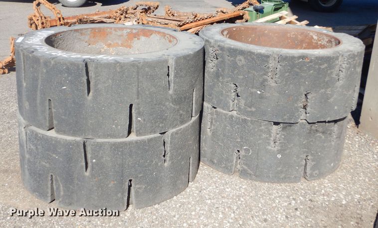 image for item MX9994 (4) solid tires and wheels