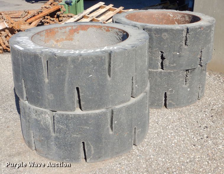 image for item MX9994 (4) solid tires and wheels