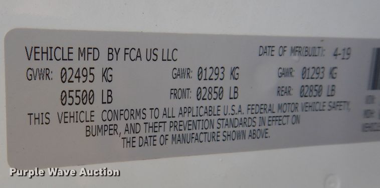 image for item DN1696 2019 Dodge Charger Police 