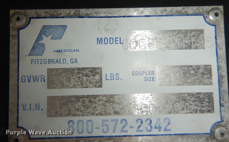 image for item DN1704 2003 Pace American  enclosed cargo trailer