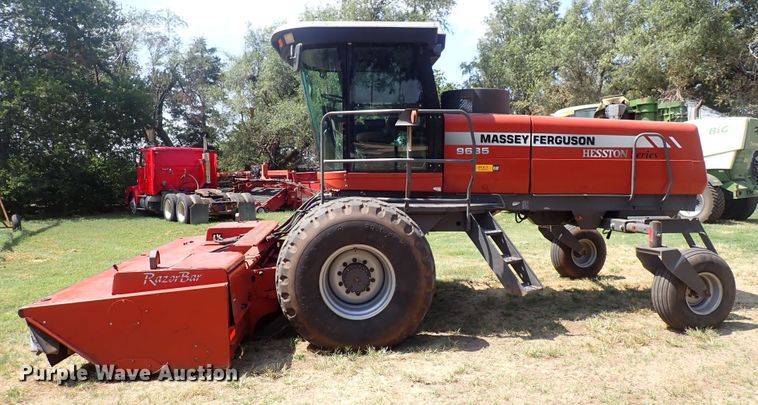 image for item DG2681 2009 Massey Ferguson 9635  windrower