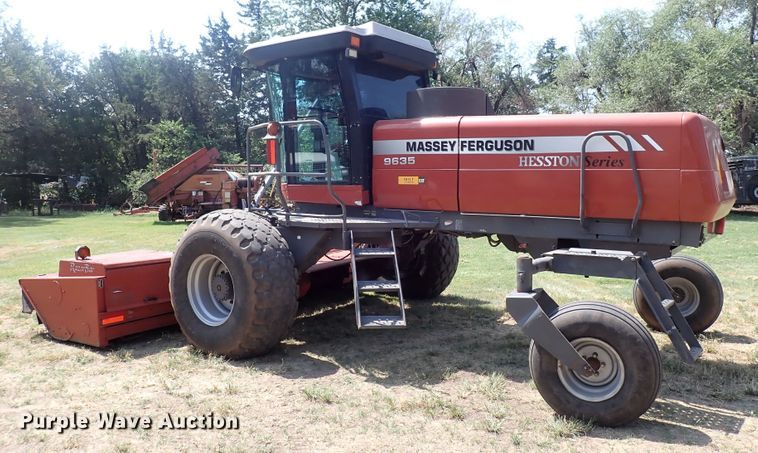image for item DG2681 2009 Massey Ferguson 9635  windrower