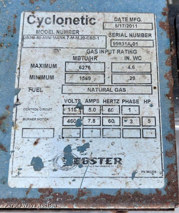 image for item DK7063 2011 Williams & Davis 2150D-150S  boiler