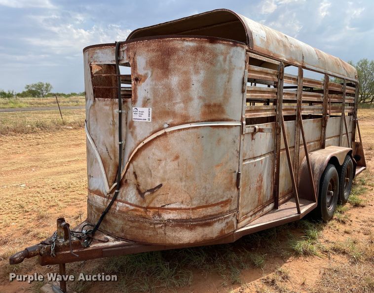 image for item DN5078 Shop built  livestock trailer