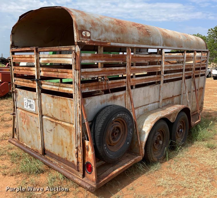 image for item DN5078 Shop built  livestock trailer