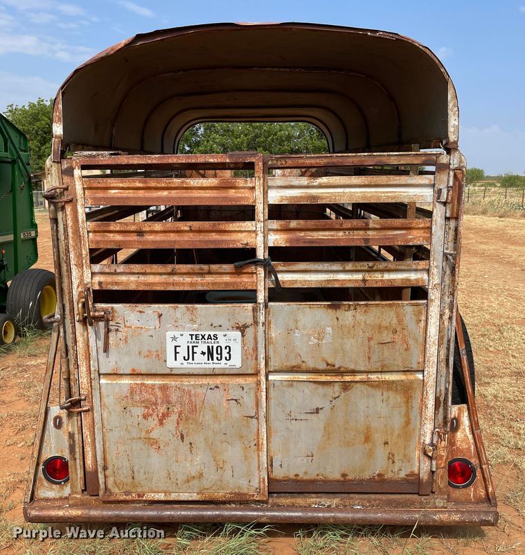 image for item DN5078 Shop built  livestock trailer