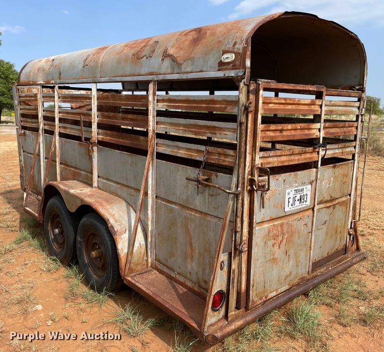 image for item DN5078 Shop built  livestock trailer