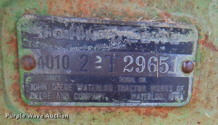 image for item DP4803 1962 John Deere 4010  tractor