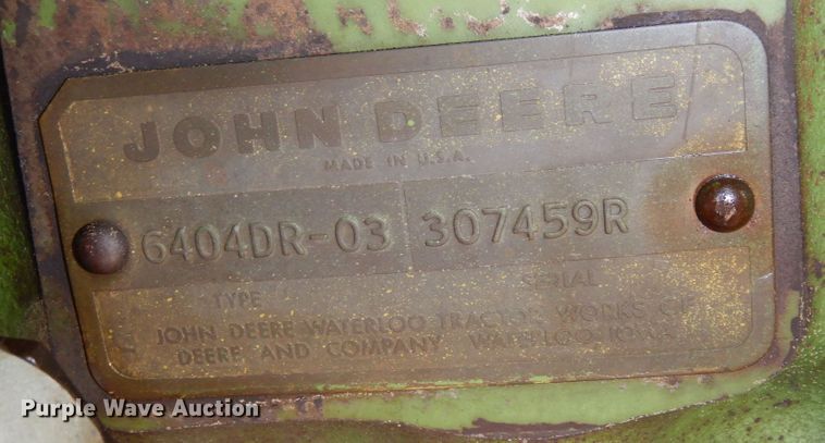 image for item DR1306 1971 John Deere 4020  tractor