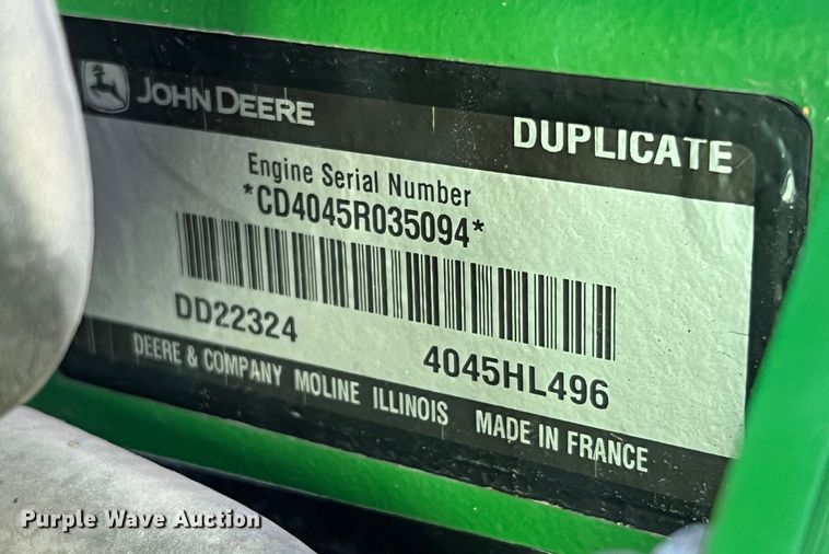 image for item JM9204 2013 John Deere 6140M  MFWD tractor