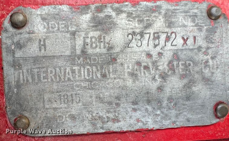 image for item JM9208 1946 Farmall H  tractor