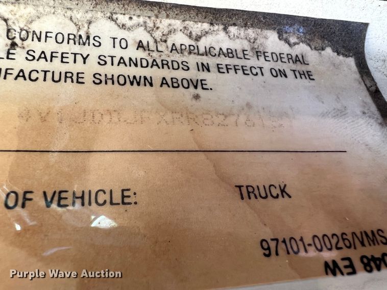 image for item KC9841 1994 White GMC WG  fertilizer delivery truck