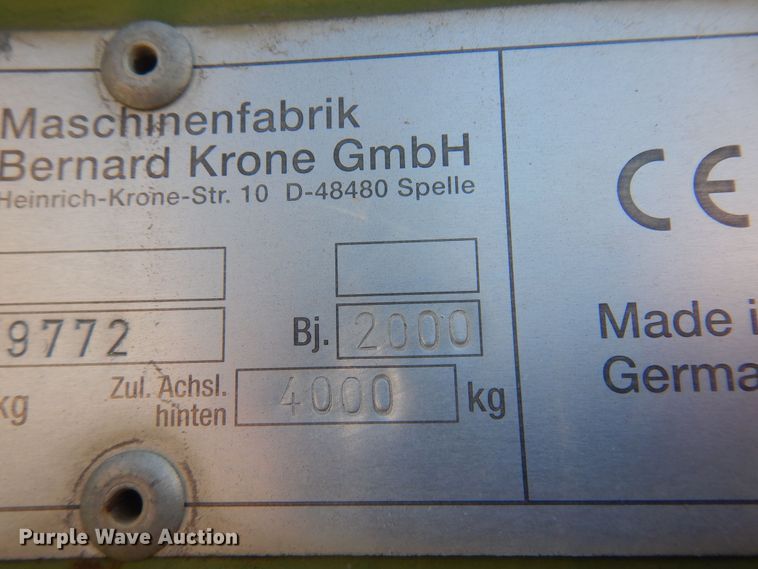 image for item KI9319 Krone Big M  windrower