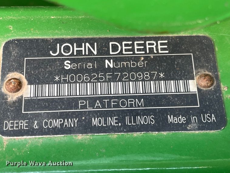 image for item LF9270 2007 John Deere 625F  HydraFlex flex head