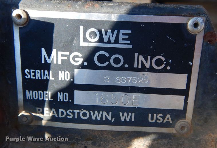 image for item LT9926 Lowe 1650E  skid steer auger