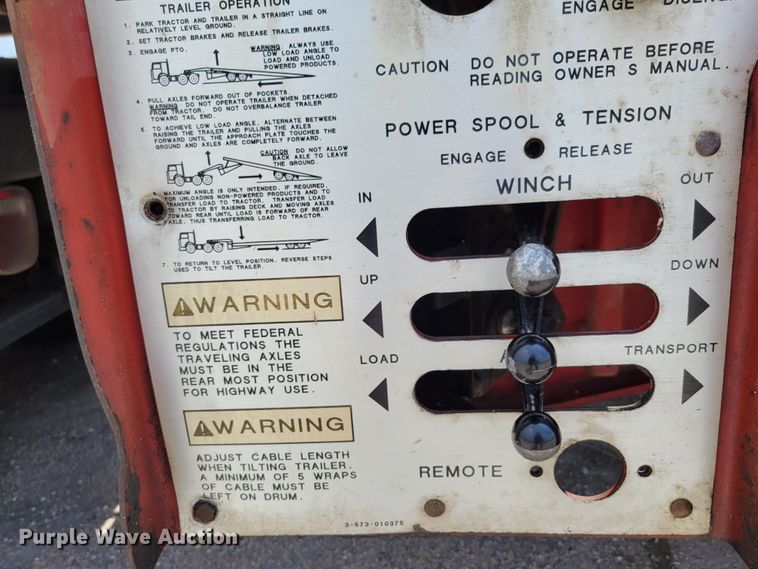 image for item DM2414 1998 Landoll Hauloll  tilt deck equipment trailer