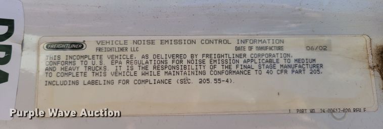 image for item DM2457 2003 Freightliner Business Class M2  propane truck