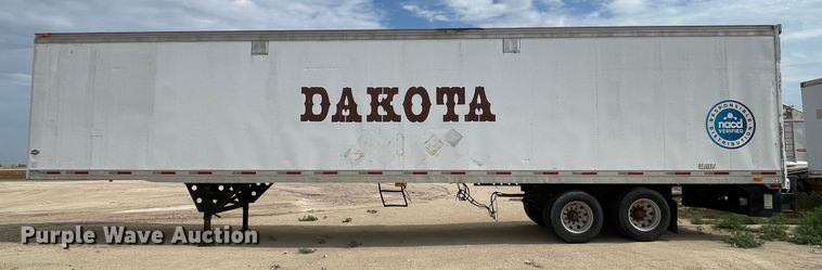 image for item DN5074 2000 Utility Trailer MFG  dry van trailer