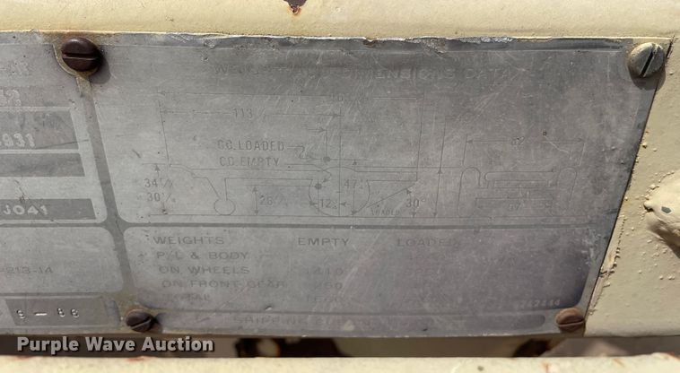 image for item DN5076 1971 Jeep M35A2  dump truck