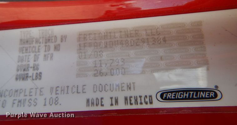 image for item DO1474 2008 Freightliner Business Class M2  box truck