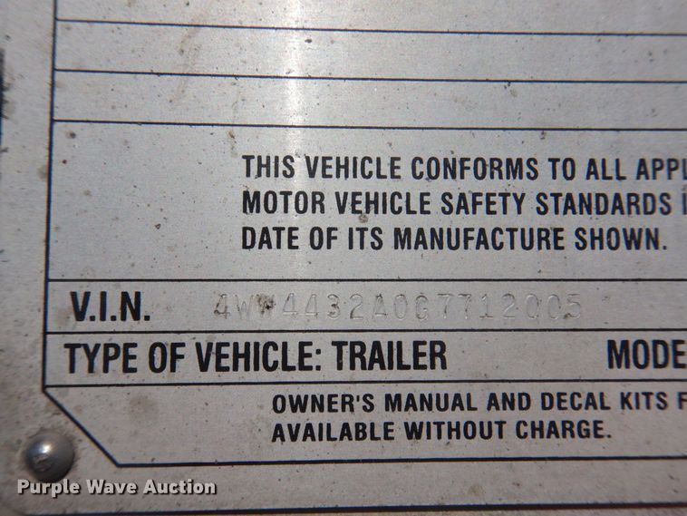 image for item DP0296 2016 Wilson DWH-5510PM  grain trailer