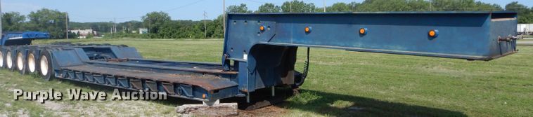 image for item DP4262 1976 Hyster  lowboy equipment trailer