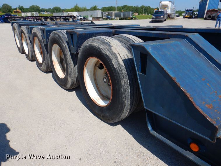 image for item DP4262 1976 Hyster  lowboy equipment trailer