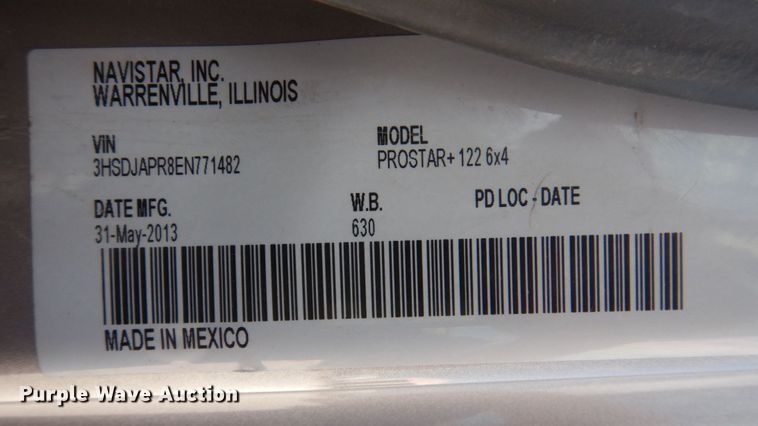 image for item DP5645 2014 International ProStar 122  semi truck