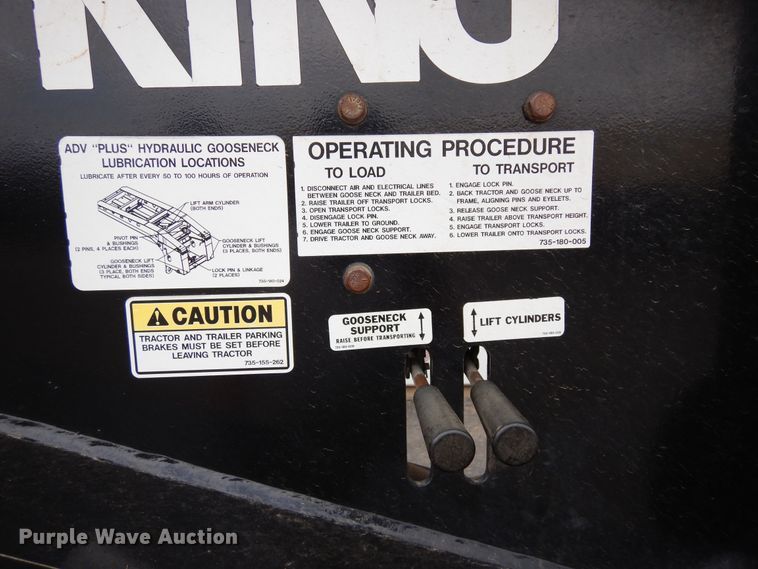 image for item DR1266 2019 Trail King TK110HDG  lowboy equipment trailer