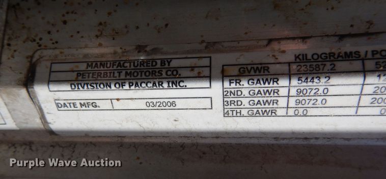 image for item DR1275 2007 Peterbilt 379  semi truck