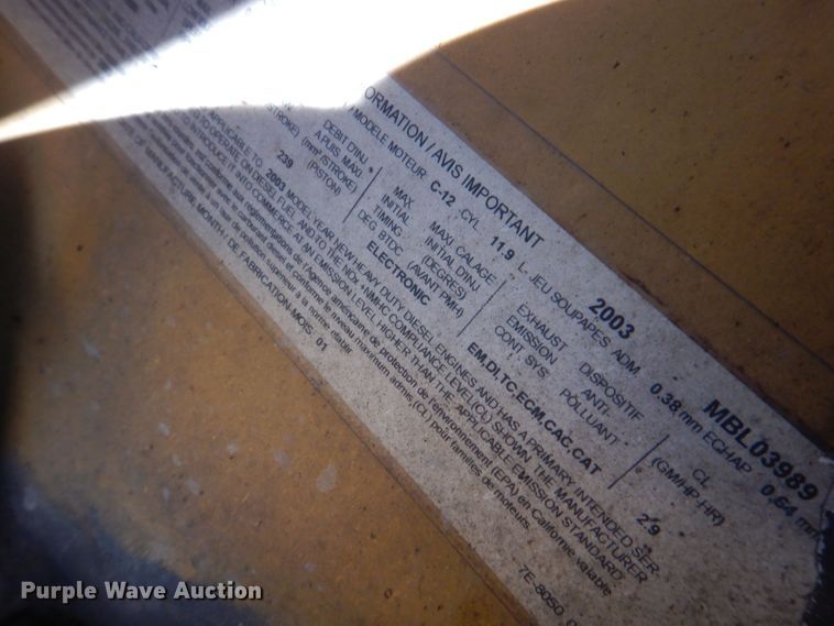 image for item DS8042 2003 Sterling Acterra  vacuum truck