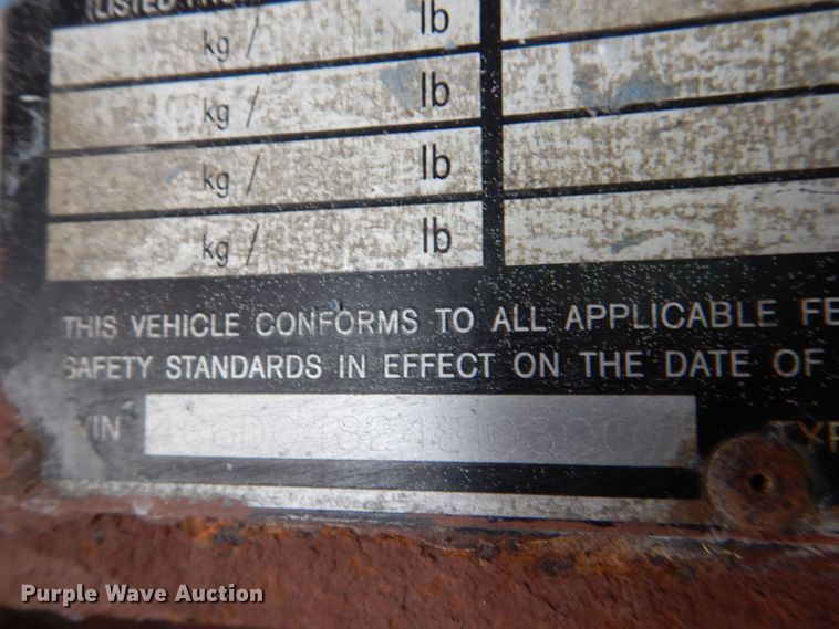 image for item DS8135 2008 Reinke  drop deck trailer