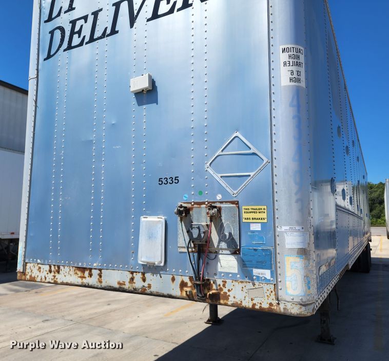 image for item JB9076 1999 Wabash  dry van trailer
