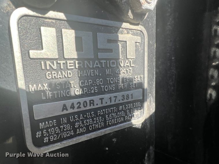 image for item JM9224 2022 Behnke Enterprise Inc. FB8X53SS-0TR-60SL  drop deck trailer