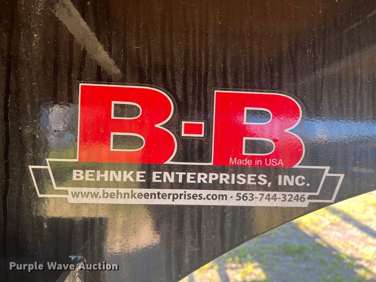 image for item JM9224 2022 Behnke Enterprise Inc. FB8X53SS-0TR-60SL  drop deck trailer