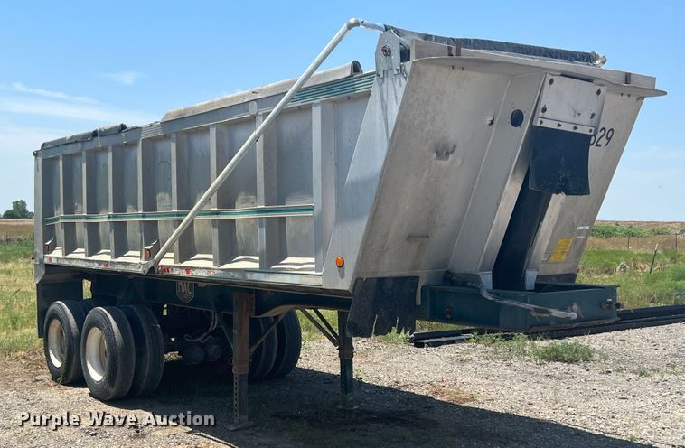 image for item JX9360 1998 Mack  end dump trailer
