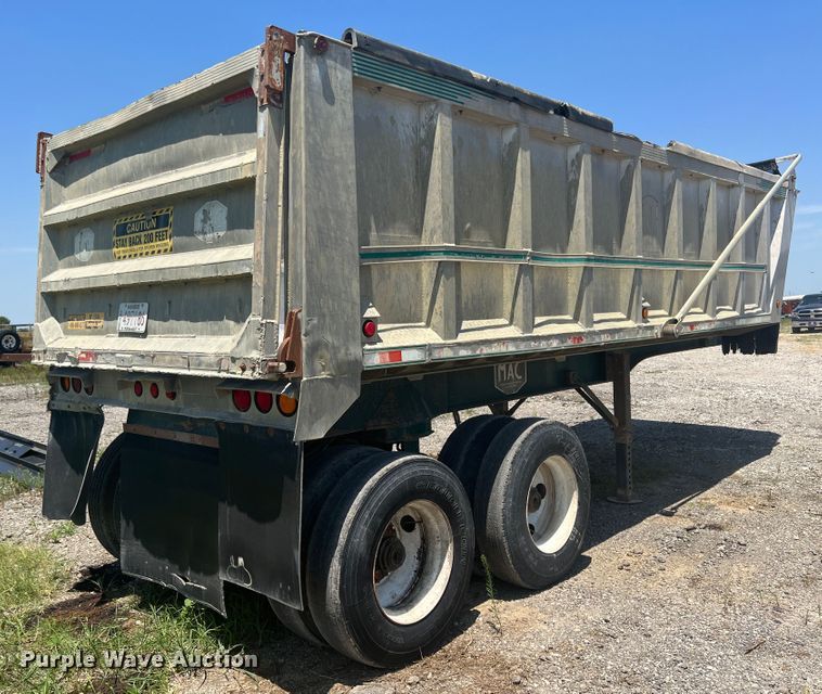image for item JX9360 1998 Mack  end dump trailer