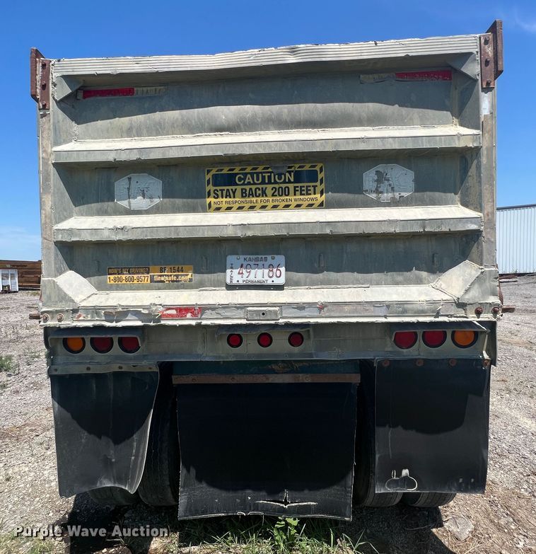 image for item JX9360 1998 Mack  end dump trailer