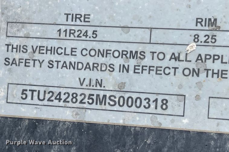 image for item LF9142 2021 Construction Trailer Specialists  end dump trailer