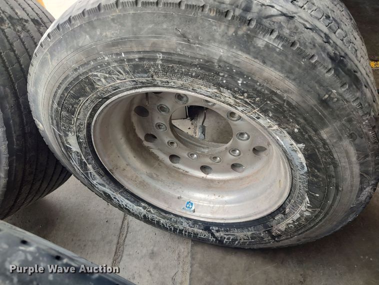 image for item LK9047 (4) Yokohoma 445/50R22.5 tires and wheels