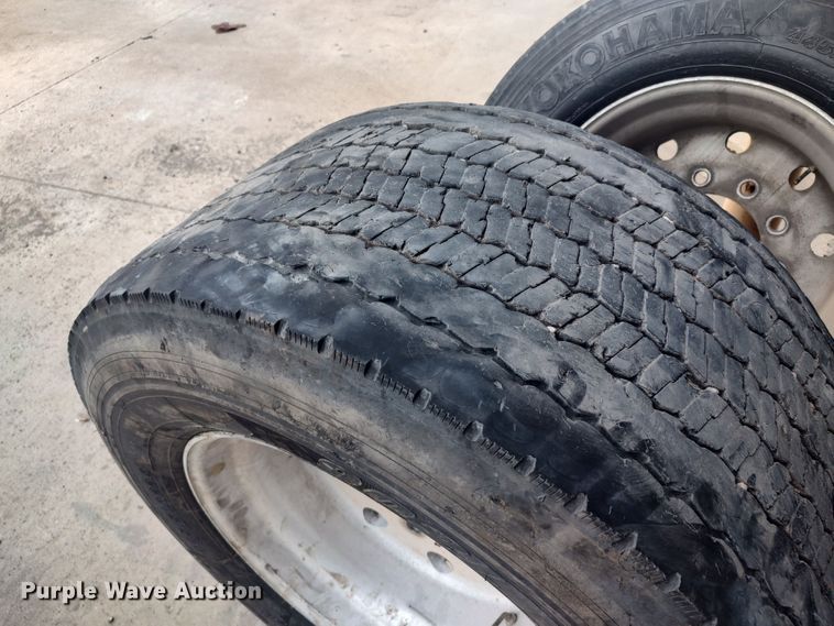 image for item LK9047 (4) Yokohoma 445/50R22.5 tires and wheels