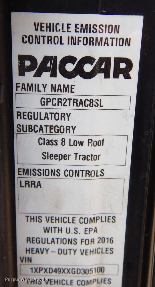 image for item LT9912 2016 Peterbilt 389  semi truck