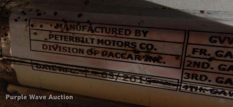 image for item LT9912 2016 Peterbilt 389  semi truck