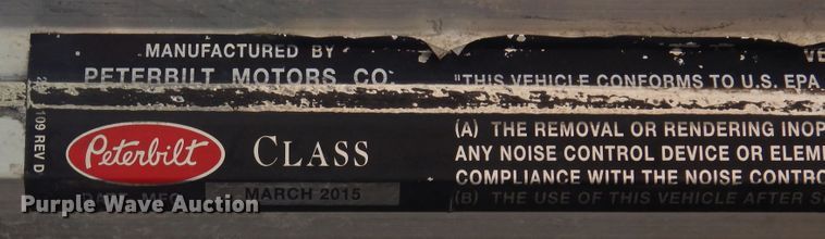 image for item LT9912 2016 Peterbilt 389  semi truck