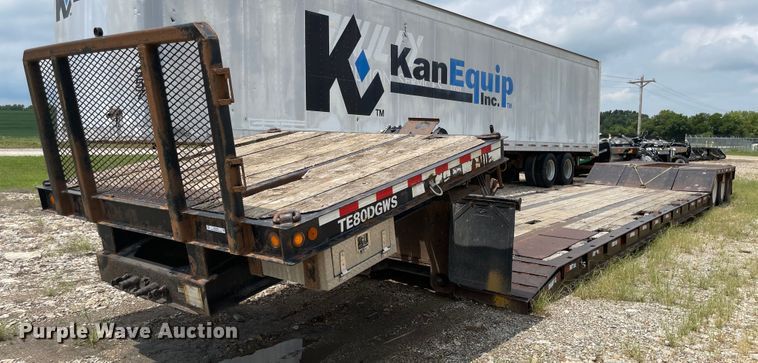 image for item MU9001 2009 Trail Eze TE80DGWS53  lowboy equipment trailer