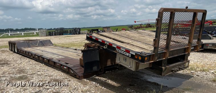image for item MU9001 2009 Trail Eze TE80DGWS53  lowboy equipment trailer